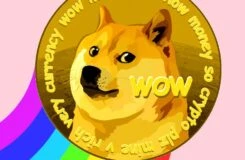 Representación de la criptomoneda dogecoin
